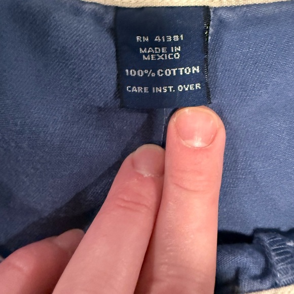 VTG Polo Ralph Lauren Tyler Chino Blue Shorts Size 42. - Picture 4 of 6